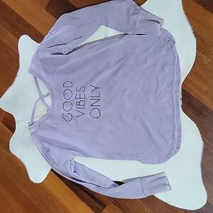 Violet Graphic Sweathirt w/Cutout M